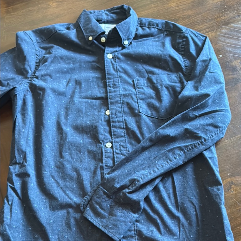 Sonoma Blue Casual Button Down Shirt